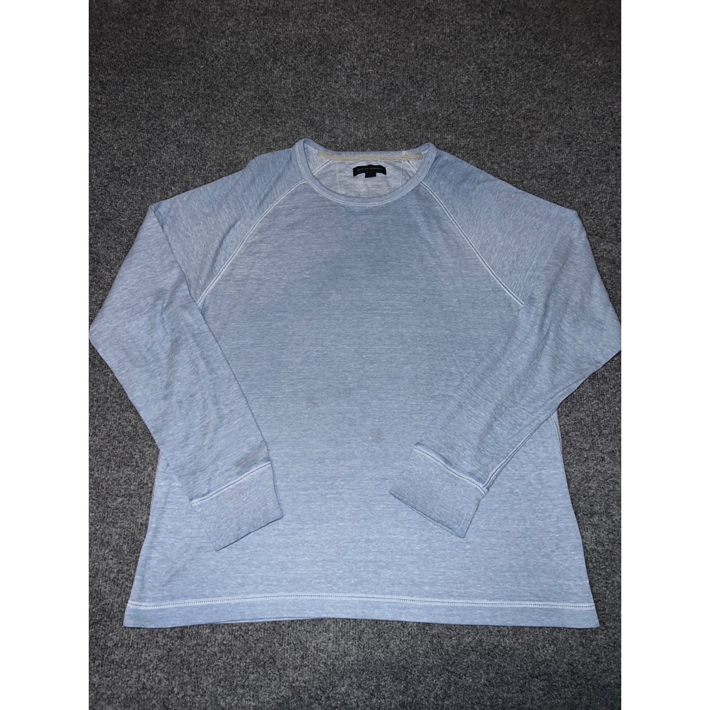 Banana Republic Mens XL Blue Raglan Long Sleeve Cotton Blend Shirt RN 54023